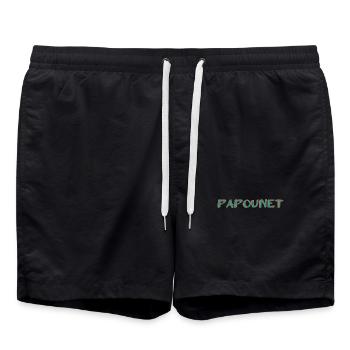 PAPOUNET. PAPA. FÊTE DES PÈRES. BONNE FÊTE PAPA - Short de bain - noir - Devant - AI Model Male 185 light (185cm)