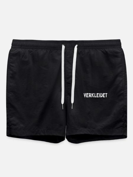 Verkleidet Kostüm In der Wäsche Köln Karneval 80er - Badeshorts - Schwarz