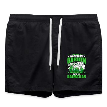 I just want to work in my garden and hang out with - Swim Trunks - black - Front - AI Model Male 185 light (185cm)