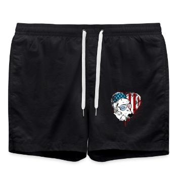 Dalmatiens États-Unis - Short de bain - noir - Devant - AI Model Male 185 light (185cm)