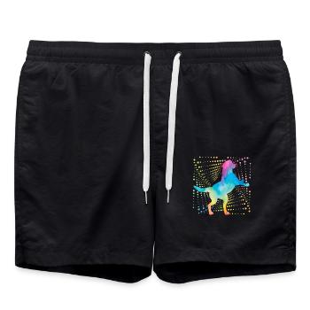 Labrador Rétro - Short de bain - noir - Devant - AI Model Male 185 light (185cm)