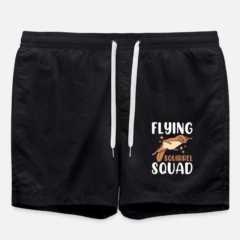 Fliegende Eichhörnchen-Truppe - Badeshorts - Schwarz