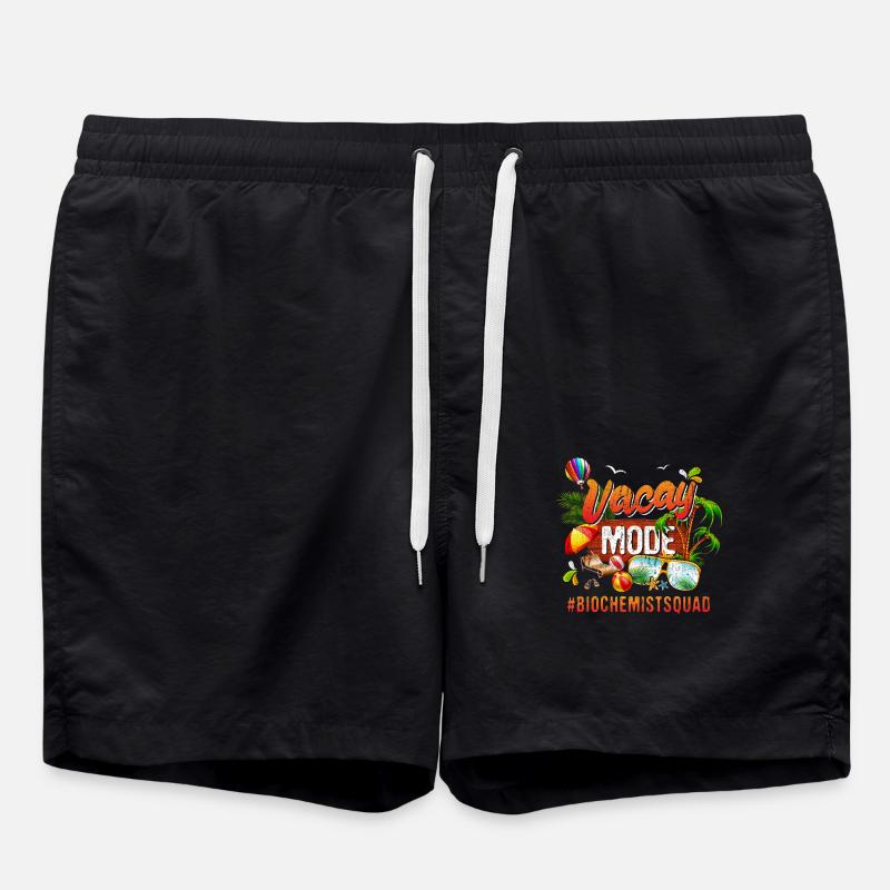 Biochemist Vacation Group #Biochemistsquad - Swim Trunks - black
