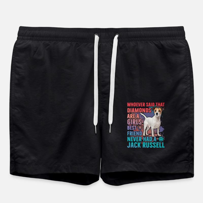 Jack Russell dicton drôle - Short de bain - noir