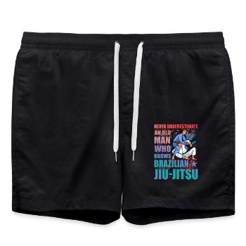 Jiu-Jitsu brésilien dicton drôle - Short de bain - noir - Devant - AI Model Male 185 light (185cm)
