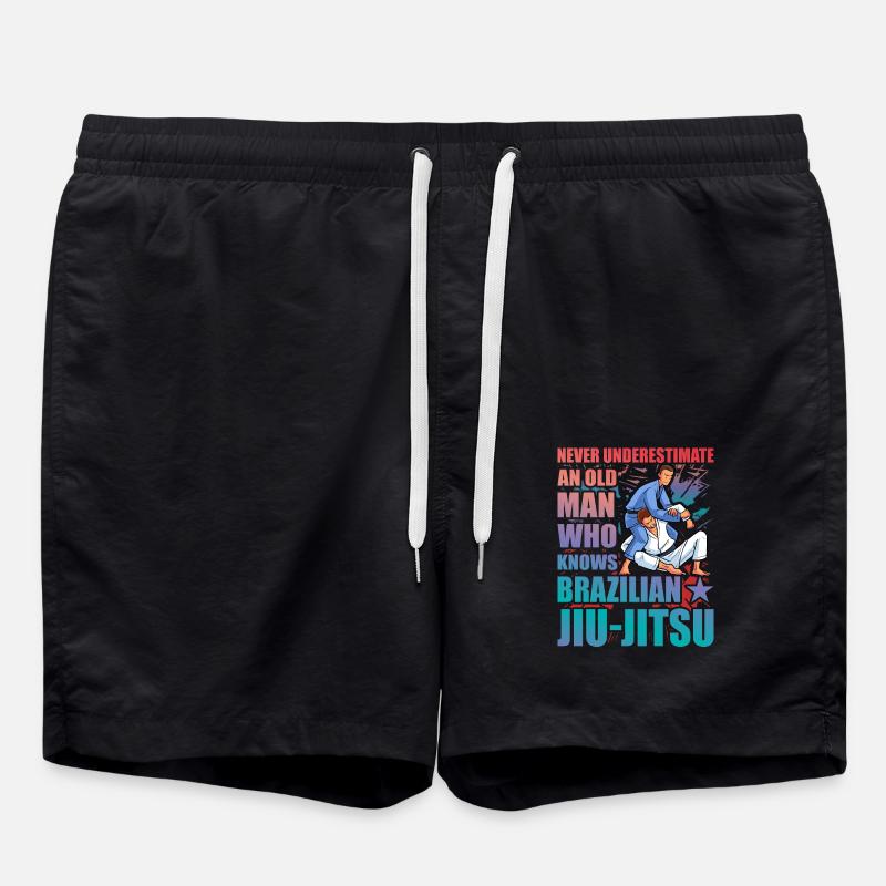 Jiu-Jitsu brésilien dicton drôle - Short de bain - noir