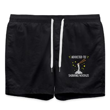 Shiritaki Noodles - Swim Trunks - black - Front - AI Model Male 185 light (185cm)