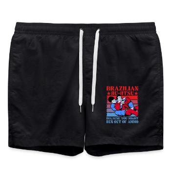 Jiu-Jitsu brésilien parce que vous pourriez manquer de - Short de bain - noir - Devant - AI Model Male 185 light (185cm)