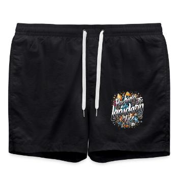 Secouer la vie lapidaire Lapidistes Lapidaristes - Short de bain - noir - Devant - AI Model Male 185 light (185cm)