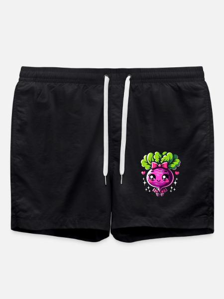 Labrador Retriever Face - Swim Trunks - black