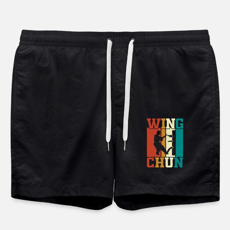 Wing Chun - Short de bain - noir