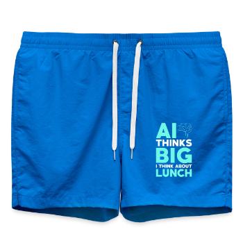 Artificial Intelligence Ai Lovers - Swim Trunks - cobalt blue - Front