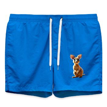 Kangourou Australie Marsupiaux sauvages Kangourous mignons - Short de bain - cobalt blue - Devant