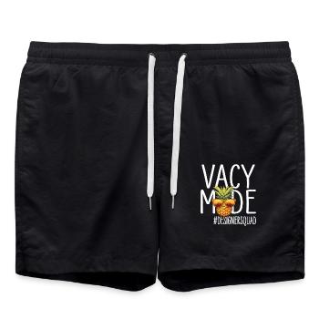 Designer-Urlaubs-Vacy-Modus Designersquad - Badeshorts - Schwarz - Vorne - AI Model Male 185 light (185cm)