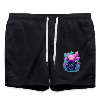Axolotl - Short de bain - noir - Devant - AI Model Male 185 light (185cm)