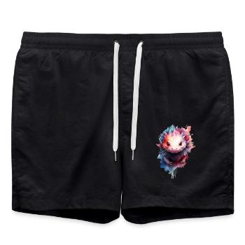Axolotl - Short de bain - noir - Devant - AI Model Male 185 light (185cm)