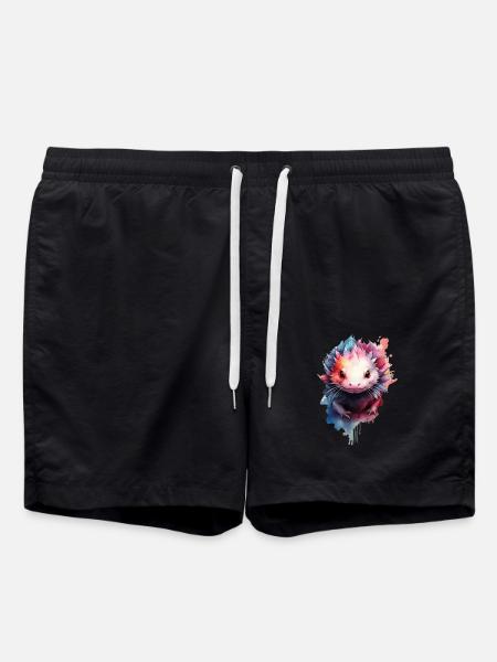 Axolotl - Badeshorts - Schwarz