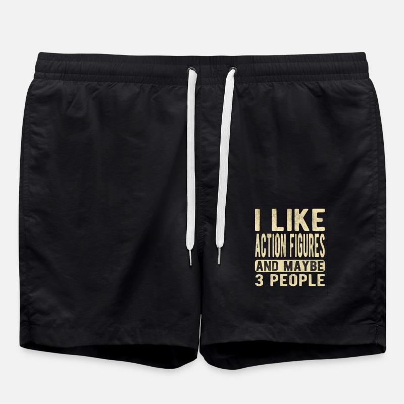 Figurines d’action Dicton - Short de bain - noir