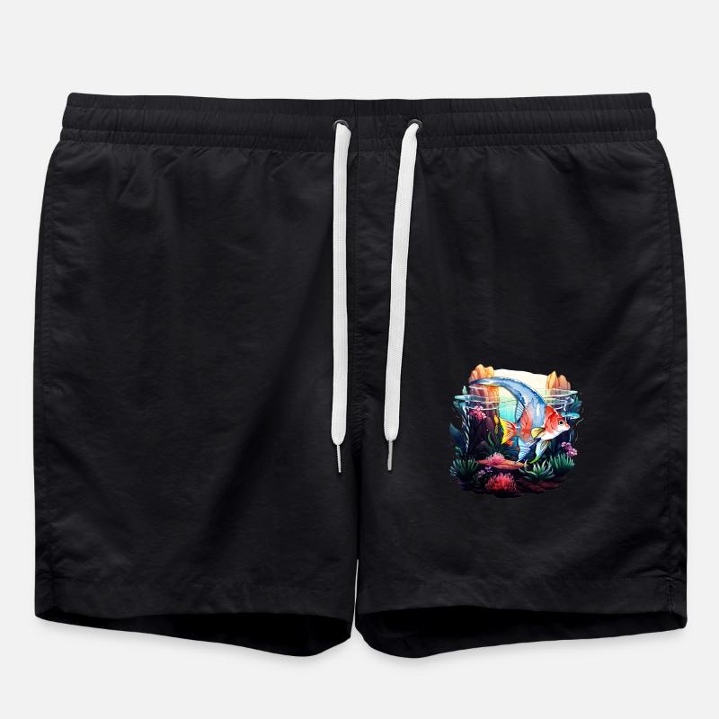 Angelfish - Swim Trunks - black