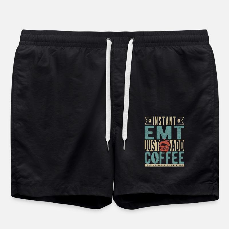Instant Emt Just Add Coffee - Swim Trunks - black