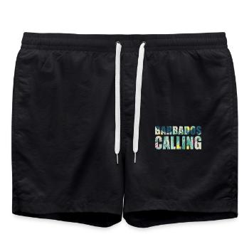 Barbade Souvenir Vacances Barbade Calling - Short de bain - noir - Devant - AI Model Male 185 light (185cm)