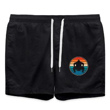 Sumo - Short de bain - noir - Devant - AI Model Male 185 light (185cm)