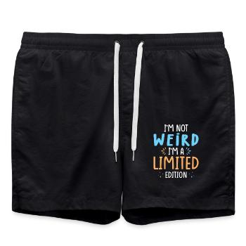 Nicht Komisch Sondern Limitierte Ausgabe - Badeshorts - Schwarz - Vorne - AI Model Male 185 light (185cm)