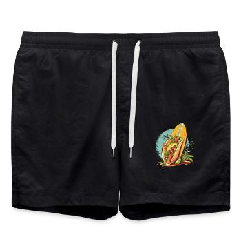 Surfeur d’été Taco Coucher de soleil - Short de bain - noir - Devant - AI Model Male 185 light (185cm)