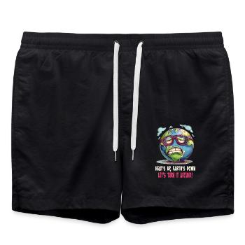réchauffe la terre vers le bas Retournons-le - Short de bain - noir - Devant - AI Model Male 185 light (185cm)