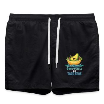 Guac n Roll sur Taco Seas - Short de bain - noir - Devant - AI Model Male 185 light (185cm)
