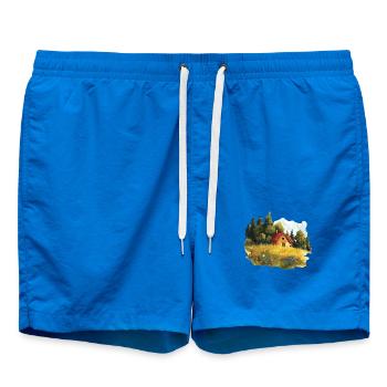 Cozy Country House In Idyllic Nature - Swim Trunks - cobalt blue - Front
