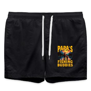 Papas Angelfreunde - Badeshorts - Schwarz - Vorne - AI Model Male 185 light (185cm)