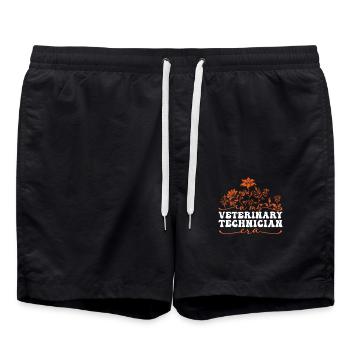 In My Veterinary Technician Era - Swim Trunks - black - Front - AI Model Male 185 light (185cm)