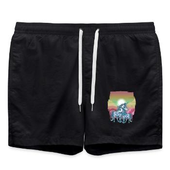 Licornes Enfant Enfants Licornes - Short de bain - noir - Devant - AI Model Male 185 light (185cm)