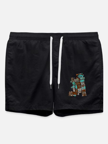 Mayan God Mayan Mythology Itzamna - Swim Trunks - black