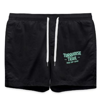 Escouade de road trip Turquoise Trail - Short de bain - noir - Devant - AI Model Male 185 light (185cm)