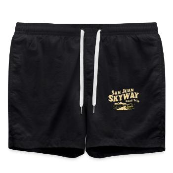 San Juan Skyway Road Trip Adventure - Swim Trunks - black - Front - AI Model Male 185 light (185cm)