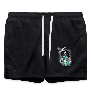 Dragon Dragon Sailor Compass Maritime Seagull Child - Swim Trunks - black - Front - AI Model Male 185 light (185cm)