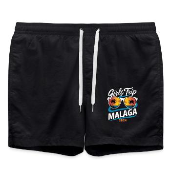 Girls Trip Málaga 2024 - Swim Trunks - black - Front - AI Model Male 185 light (185cm)