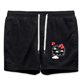 Balloon Celestial Sky Balloons - Swim Trunks - black - Front - AI Model Male 185 light (185cm)