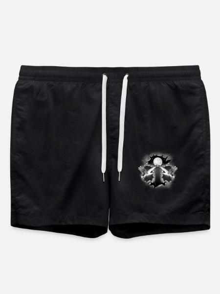 Seagull mystical maritime seagulls - Swim Trunks - black