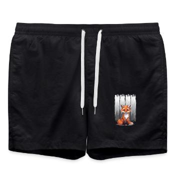 Fox Foxes Enfants Enfant Ados - Short de bain - noir - Devant - AI Model Male 185 light (185cm)