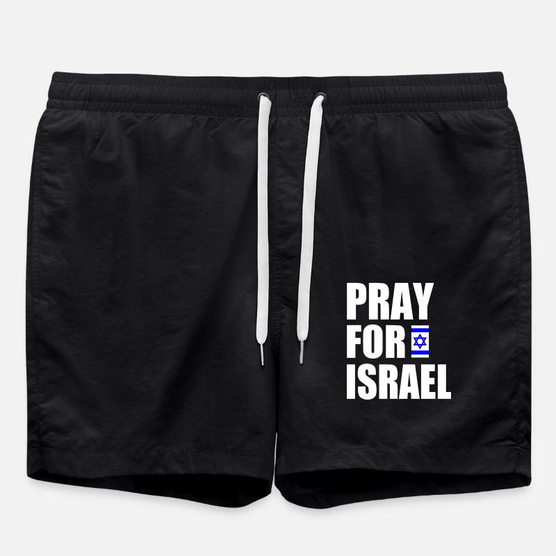 Pray for israel - Swim Trunks - black