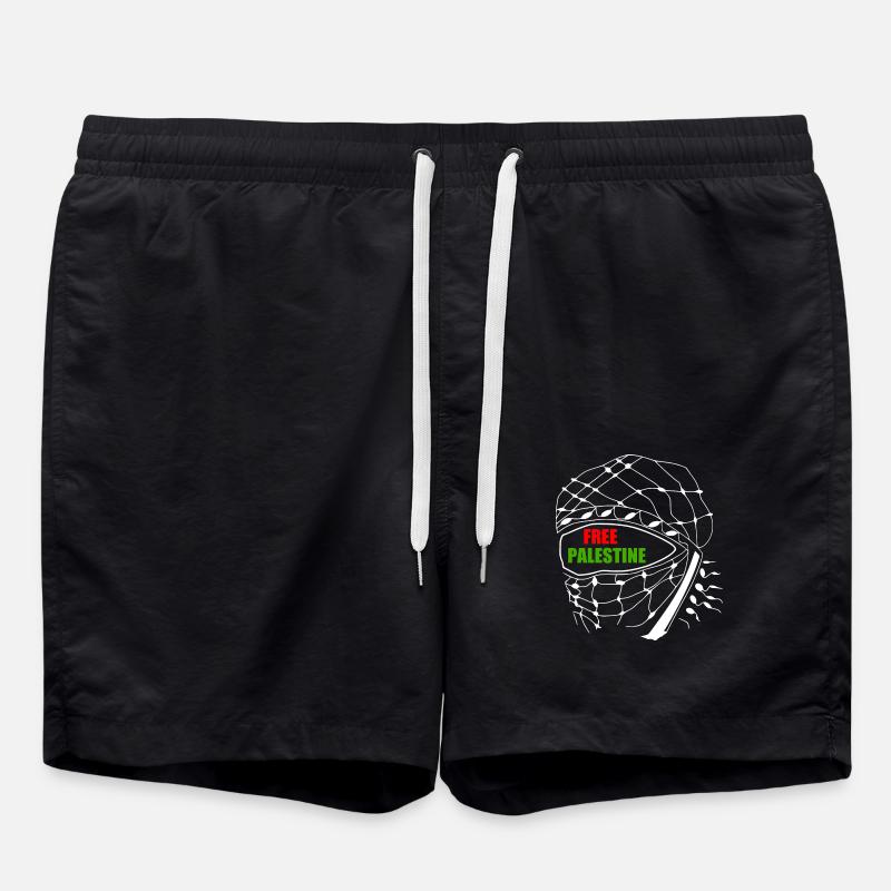Free palestine - Swim Trunks - black