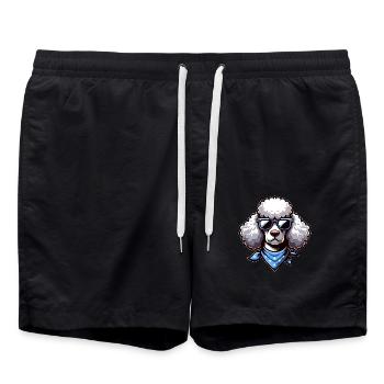 Cool Caniche Lunettes de soleil Bandana Summer Stars - Short de bain - noir - Devant - AI Model Male 185 light (185cm)