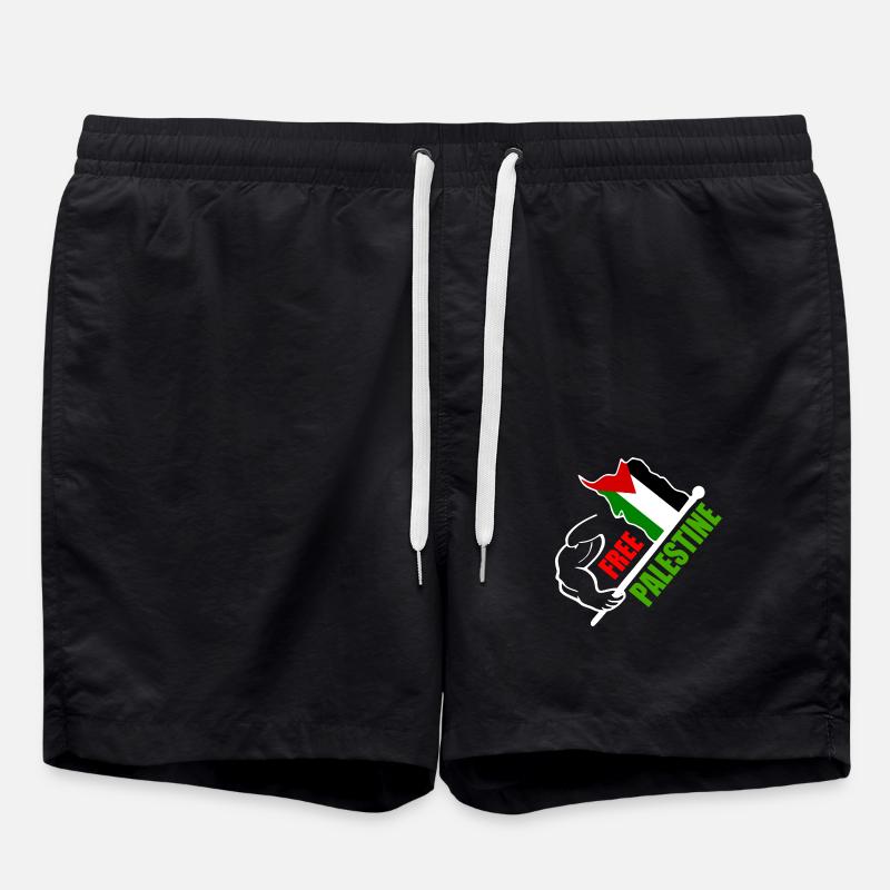 Free palestine - Short de bain - noir