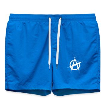 Anarchie symbole blanc - Short de bain - cobalt blue - Devant