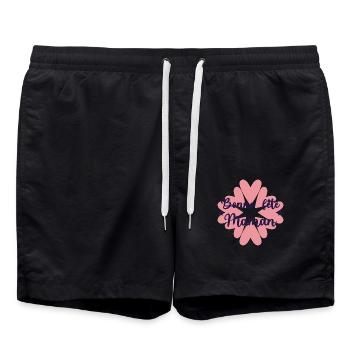 FÊTE DES MÈRES. BONNE FÊTE MAMAN. MAMAN. FÊTE - Short de bain - noir - Devant - AI Model Male 185 light (185cm)