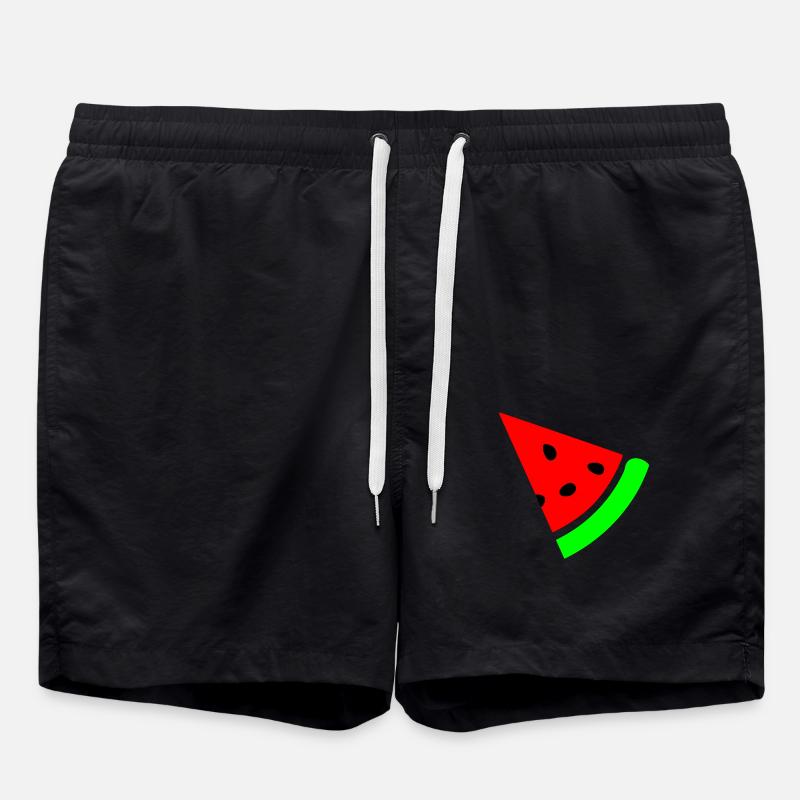 Watermelon - Swim Trunks - black