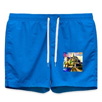 Abtei Mont Saint Michel, Frankreich - Badeshorts - Cobalt blue - Vorne